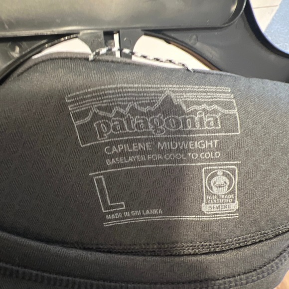 Mens Patagonia Capilene Midweight Baselayer Cool  Long Sleeve Gray ‎ SZ L - Picture 5 of 5